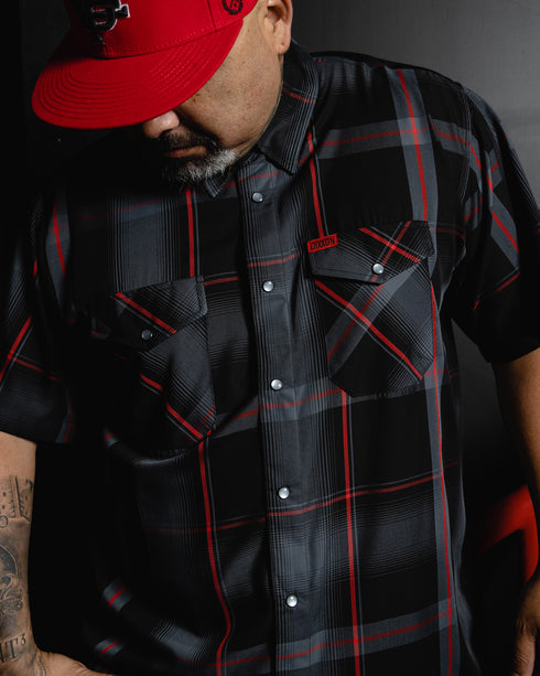 MOXIE BAMBOO SHORT SLEEVE BUTTON UP - MENS